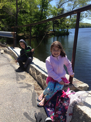 Fishing on a sunny spring day.