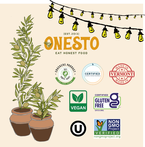 Onesto Gluten-Free Everything Crackers