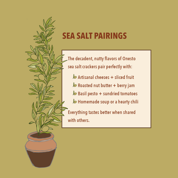 Onesto Gluten-Free Sea Salt Crackers