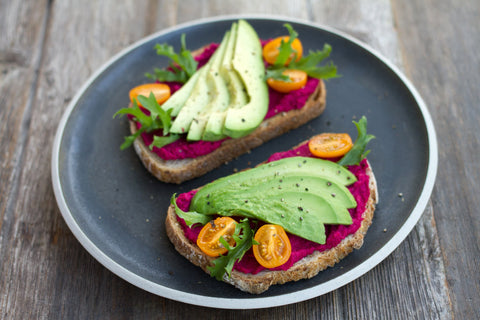 Meatless Monday: Avocado Toasts with Beet Puree