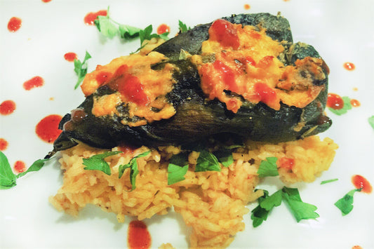 Meatless Monday: Stuffed Poblano Peppers