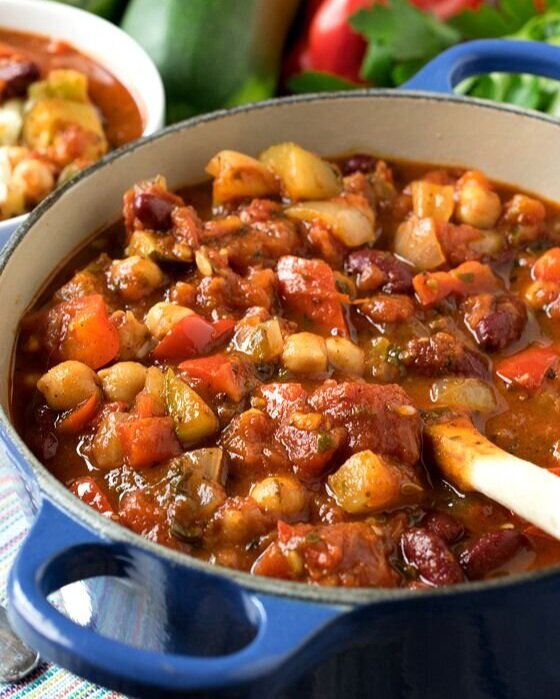 Onesto's recipe for gluten-free, vegan, non-GMO and wheat-free bean chili