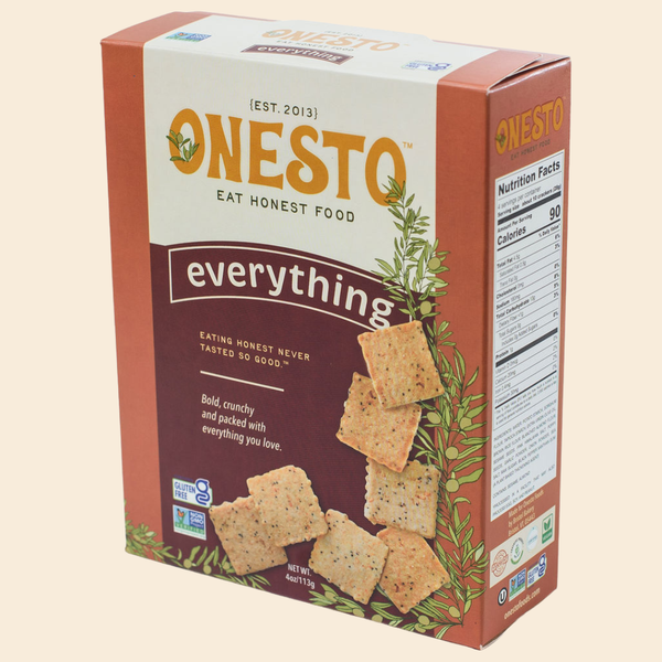 Onesto Gluten-Free Everything Crackers