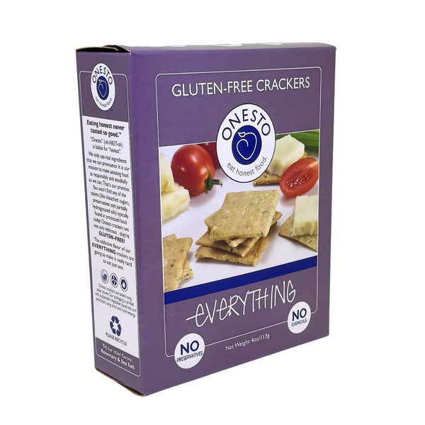 Onesto Gluten-Free Everything Crackers