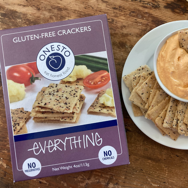 Onesto Gluten-Free Everything Crackers