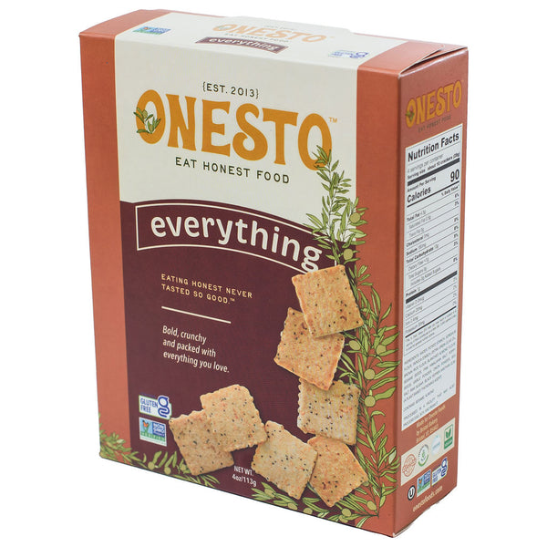 Onesto Gluten-Free Everything Crackers